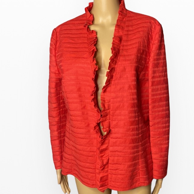 Lafayette 148 Evening Red Jacket Size 14